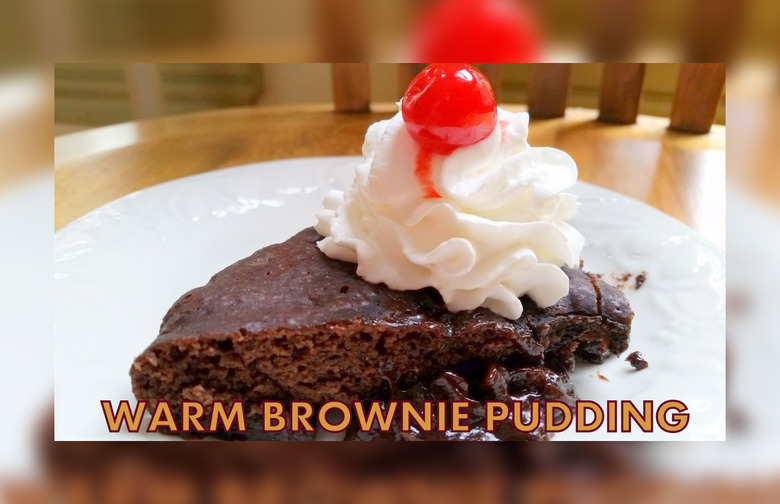 Warm Brownie Pudding SlowCooker Dessert